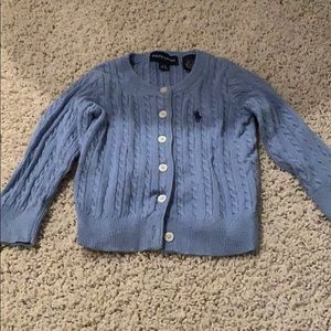Blue cable kit Ralph Lauren sweater